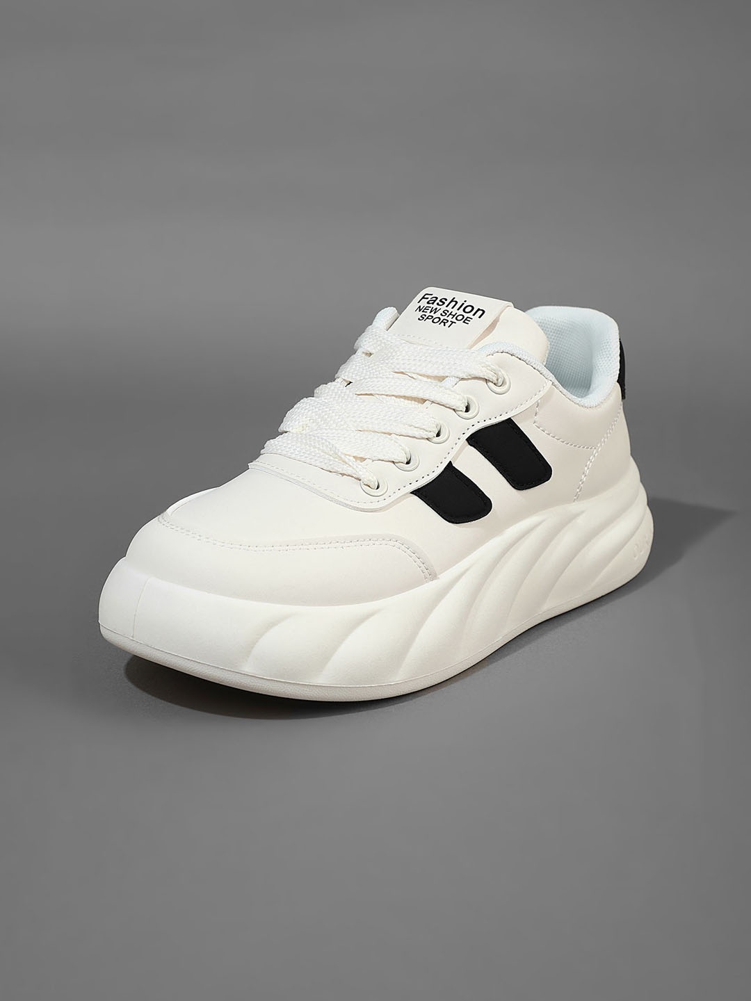 

LULU & SKY Women Colourblocked PU Sneakers, Black