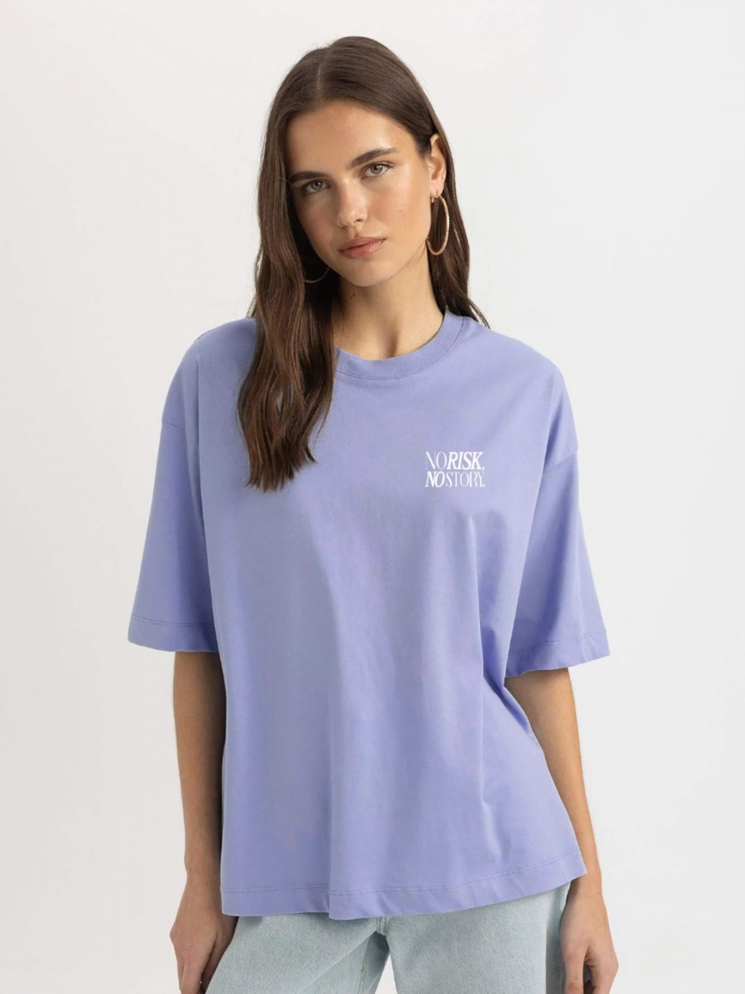 

MISCHIEF MONKEY Women Printed Applique T-shirt, Lavender