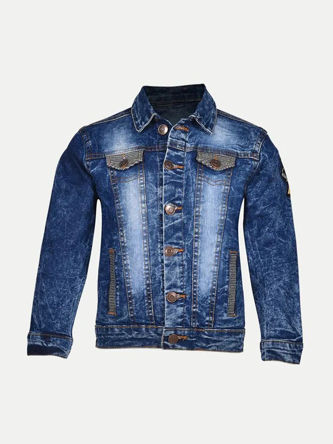 

BAESD Boys Washed Denim Jacket, Blue
