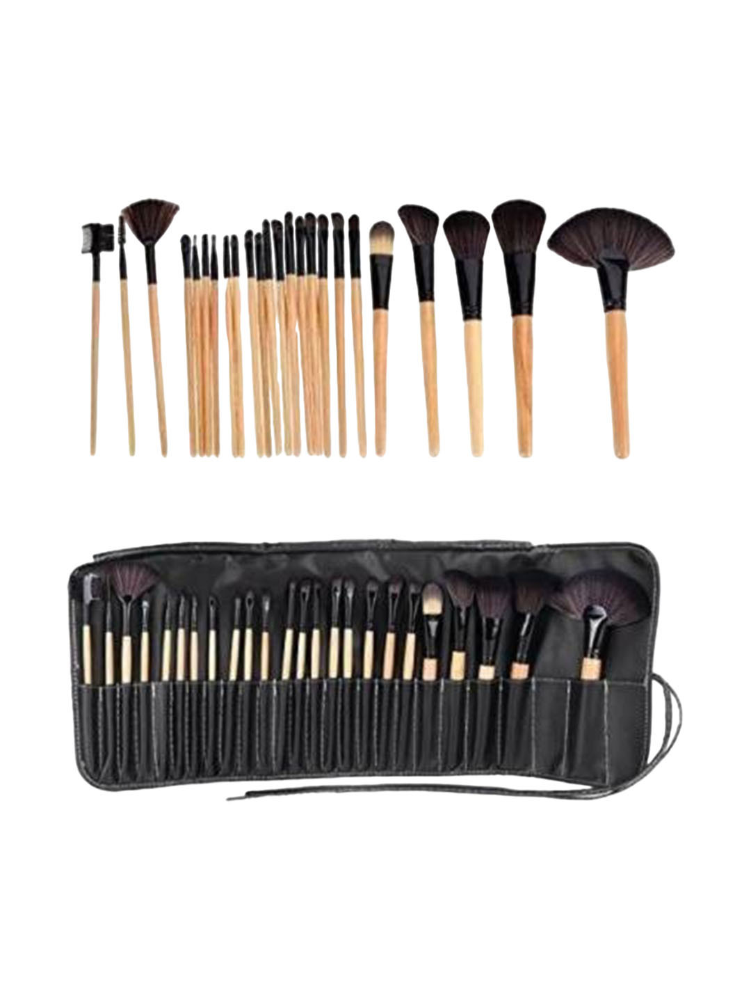 

Yoana Set of 24 Naked Plus Makeup Brushes, Black