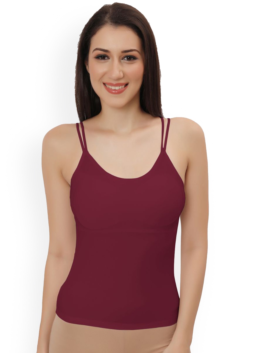 

Bella Voste Lightly Padded Quick Dry Camisoles, Maroon
