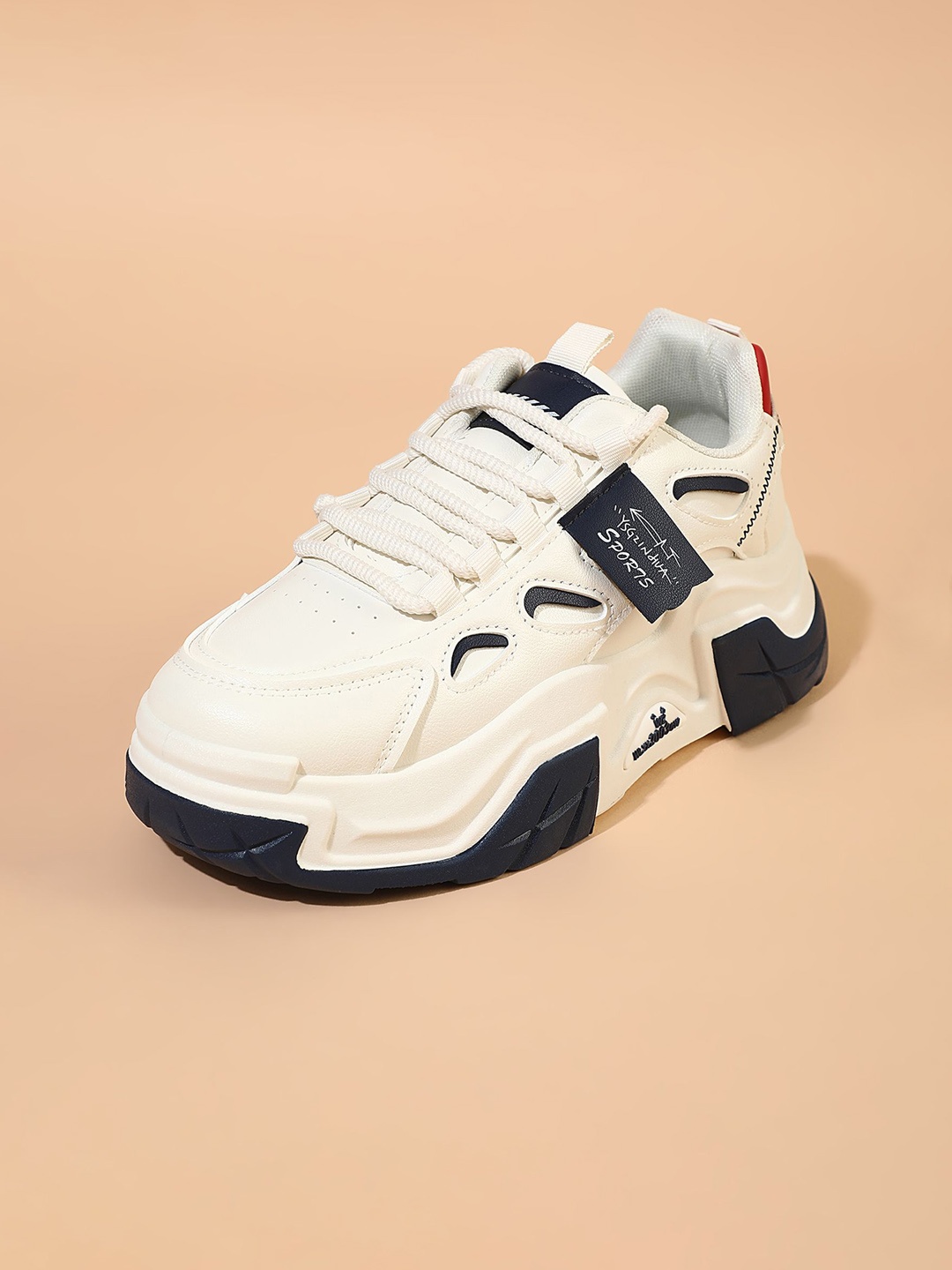 

LULU & SKY Women Colourblocked PU Sneakers, Blue