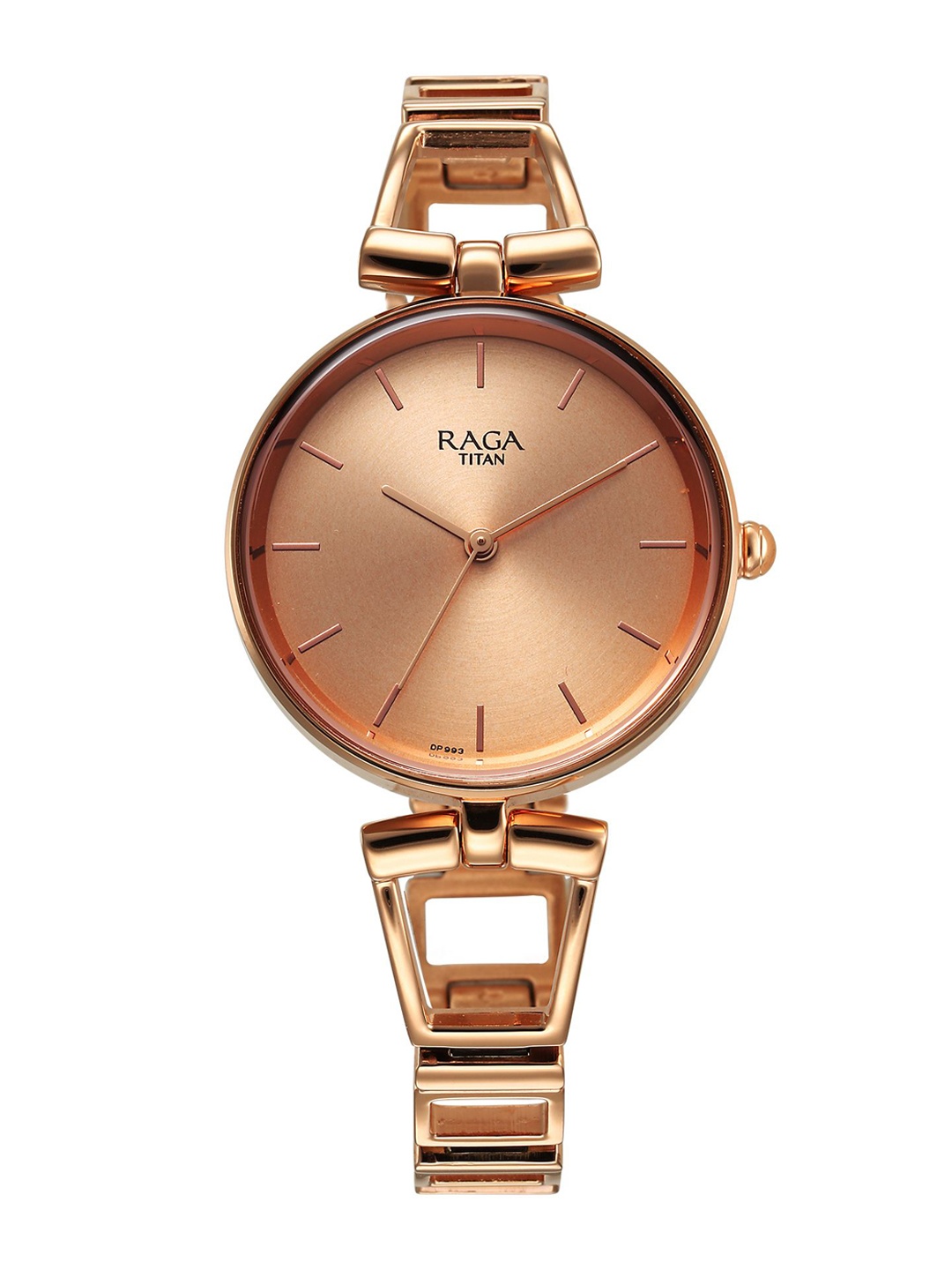 

Titan Women Brass Dial & Bracelet Style Straps Analogue Watch 2747WM01, Rose gold