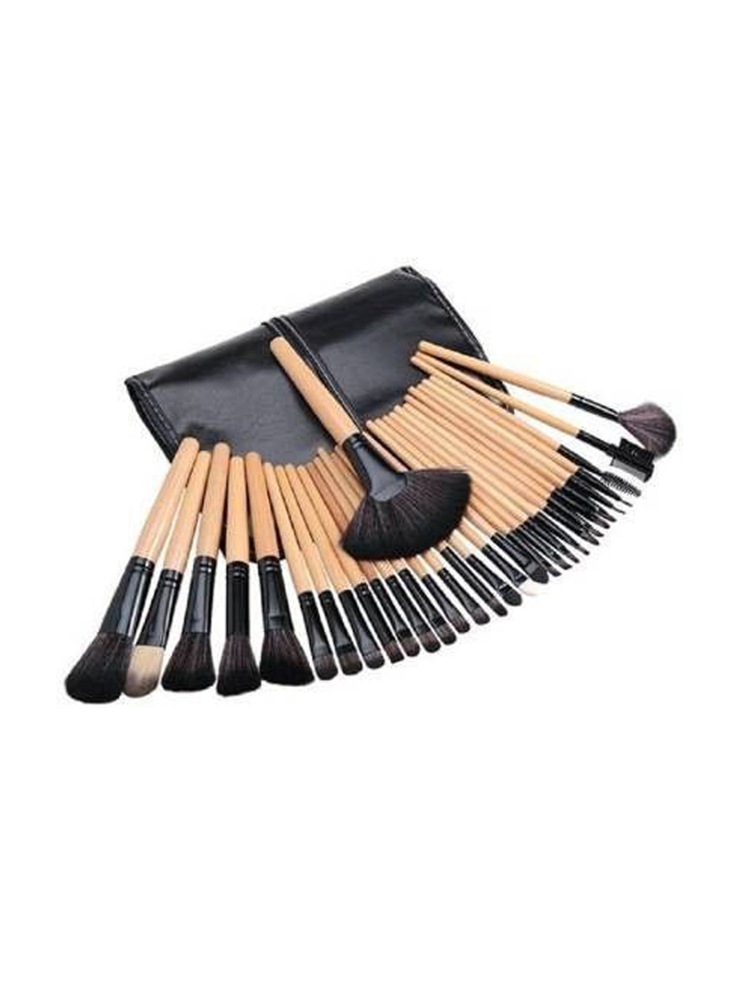 

Yoana Set of 32 Professional Beauty Makeup Brush Set With Pouch, Black