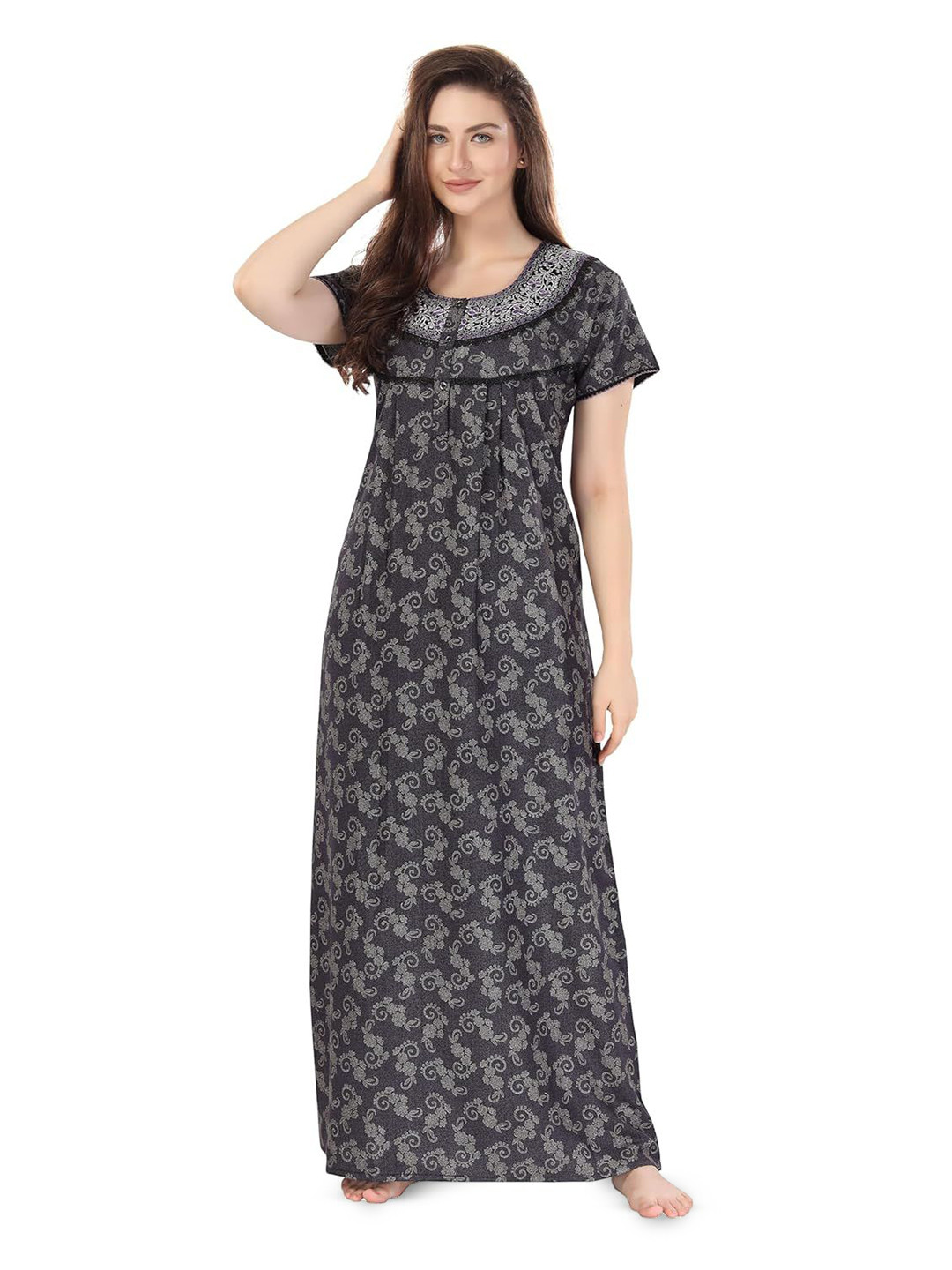 

Soulemo Striped Maxi Nightdress, Blue