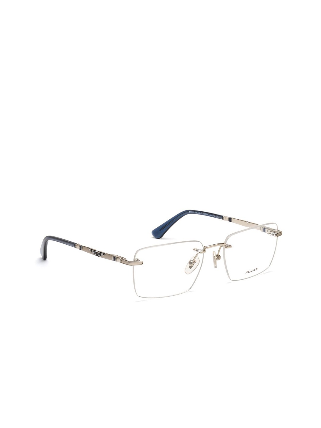 

Police Men Rimless Square Frames, White