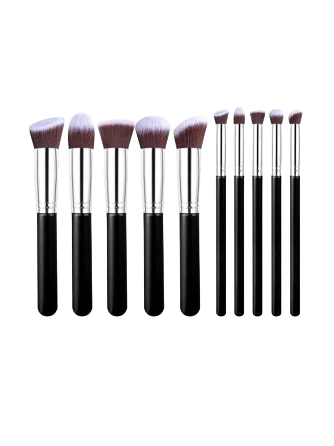 

Yoana Set Of 10 Premium Synthetic Makeup Brushes, Black
