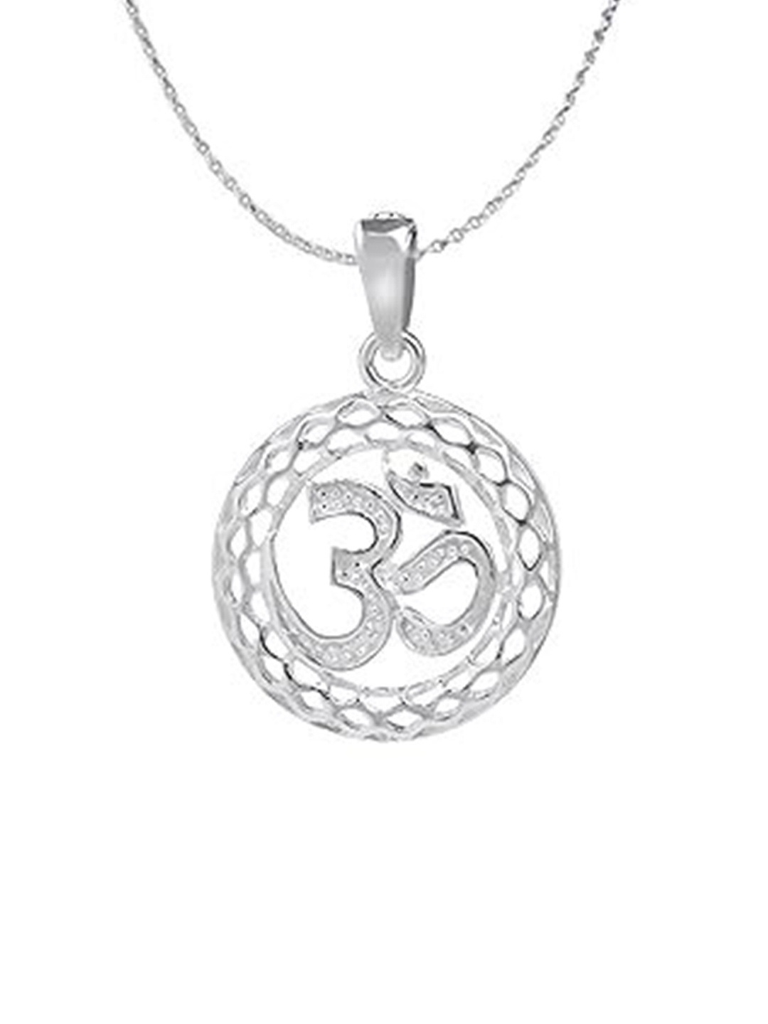 

Paavni Rhodium-Plated Contemporary Pendants, Silver