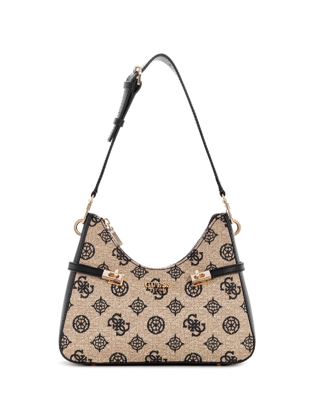 

GUESS Floral Embellished Bucket Sling Bag, Black