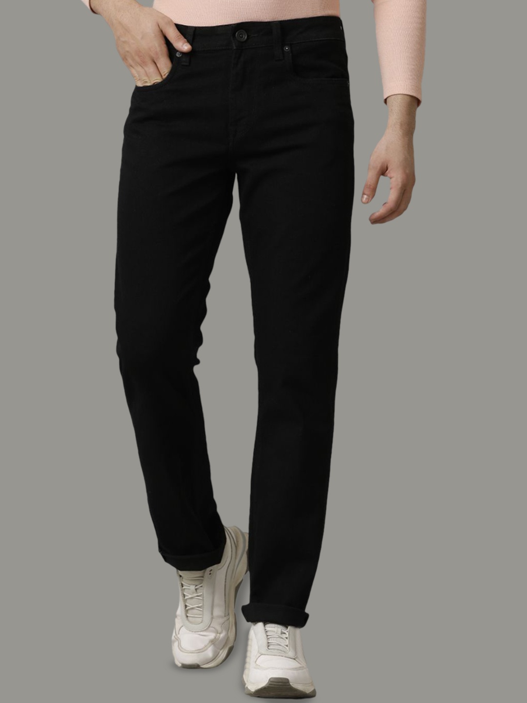 

Voi Jeans Men Slim Fit Stretchable Jeans, Black