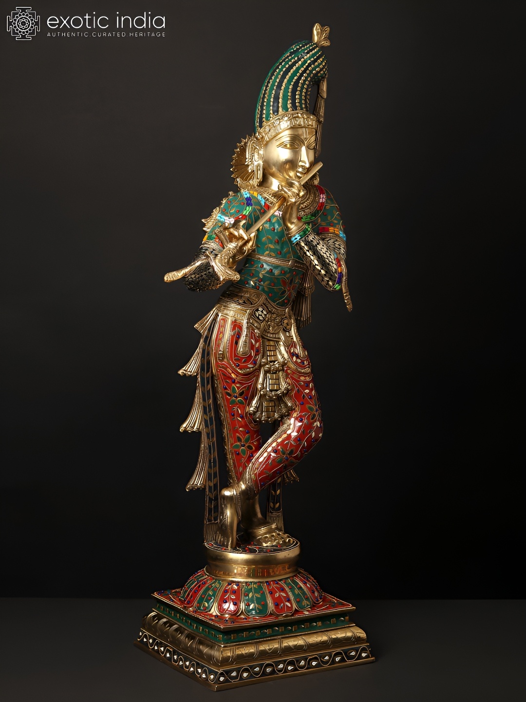 

Exotic India Gold-Toned Religious Idol Showpiece