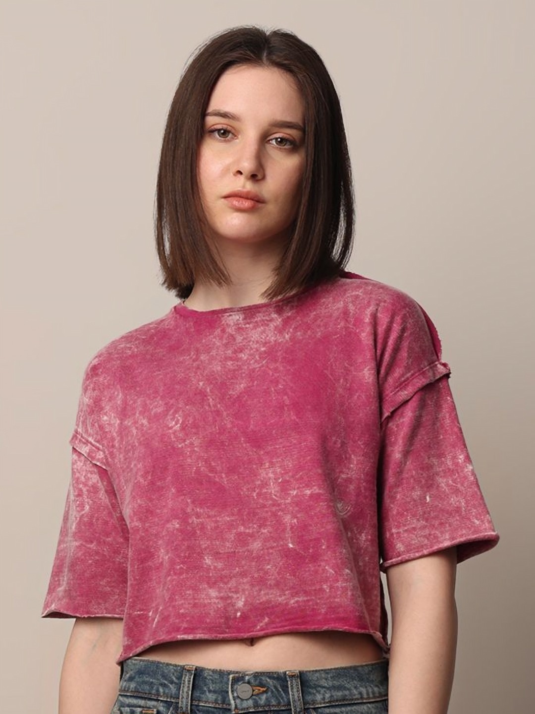 

ONLY Women Pockets Boxy T-shirt, Pink