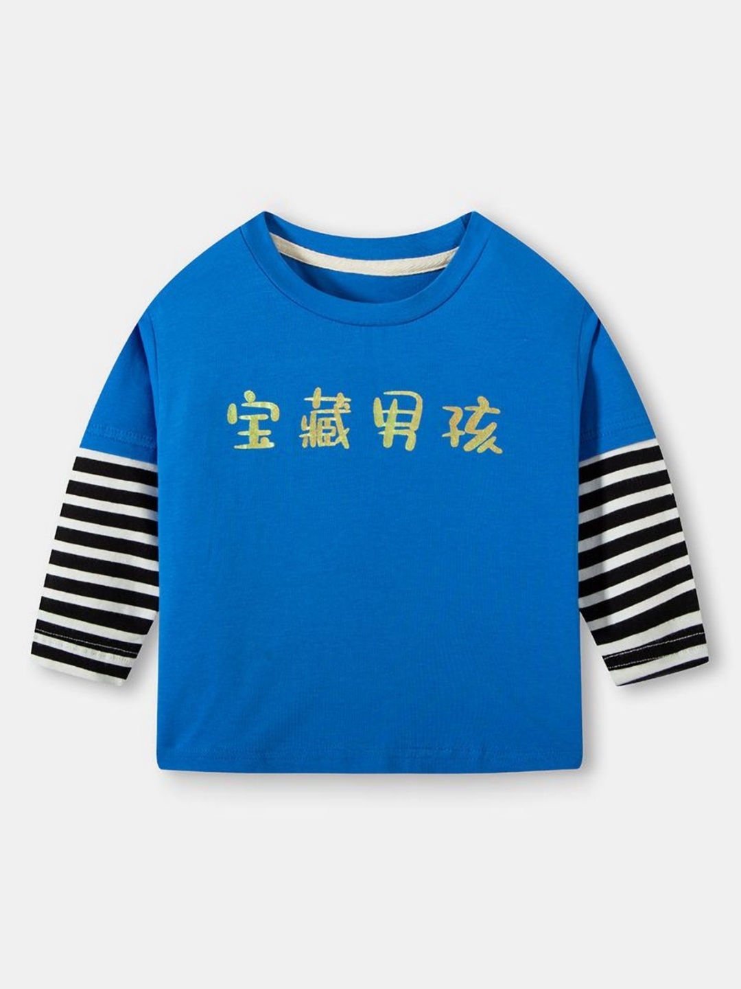 

StyleCast Kids Typography High Neck Applique T-shirt, Blue