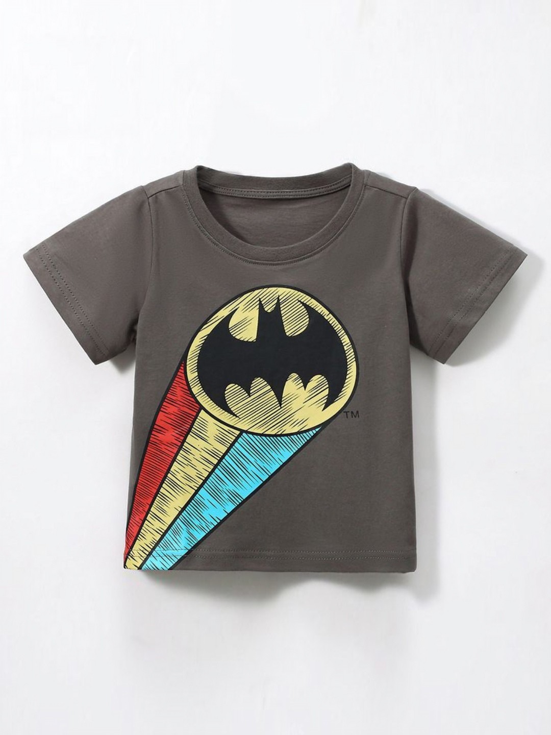 

StyleCast Boys Printed V-Neck Applique T-shirt, Charcoal
