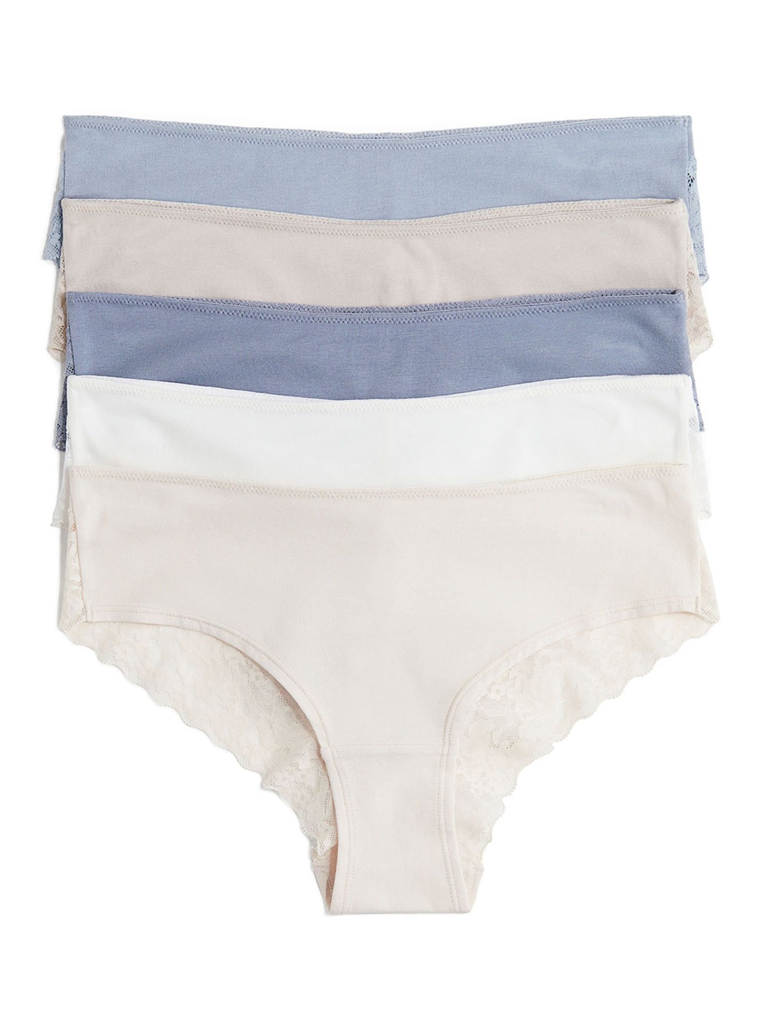 

H&M 5-Pack Hipster Briefs, Beige