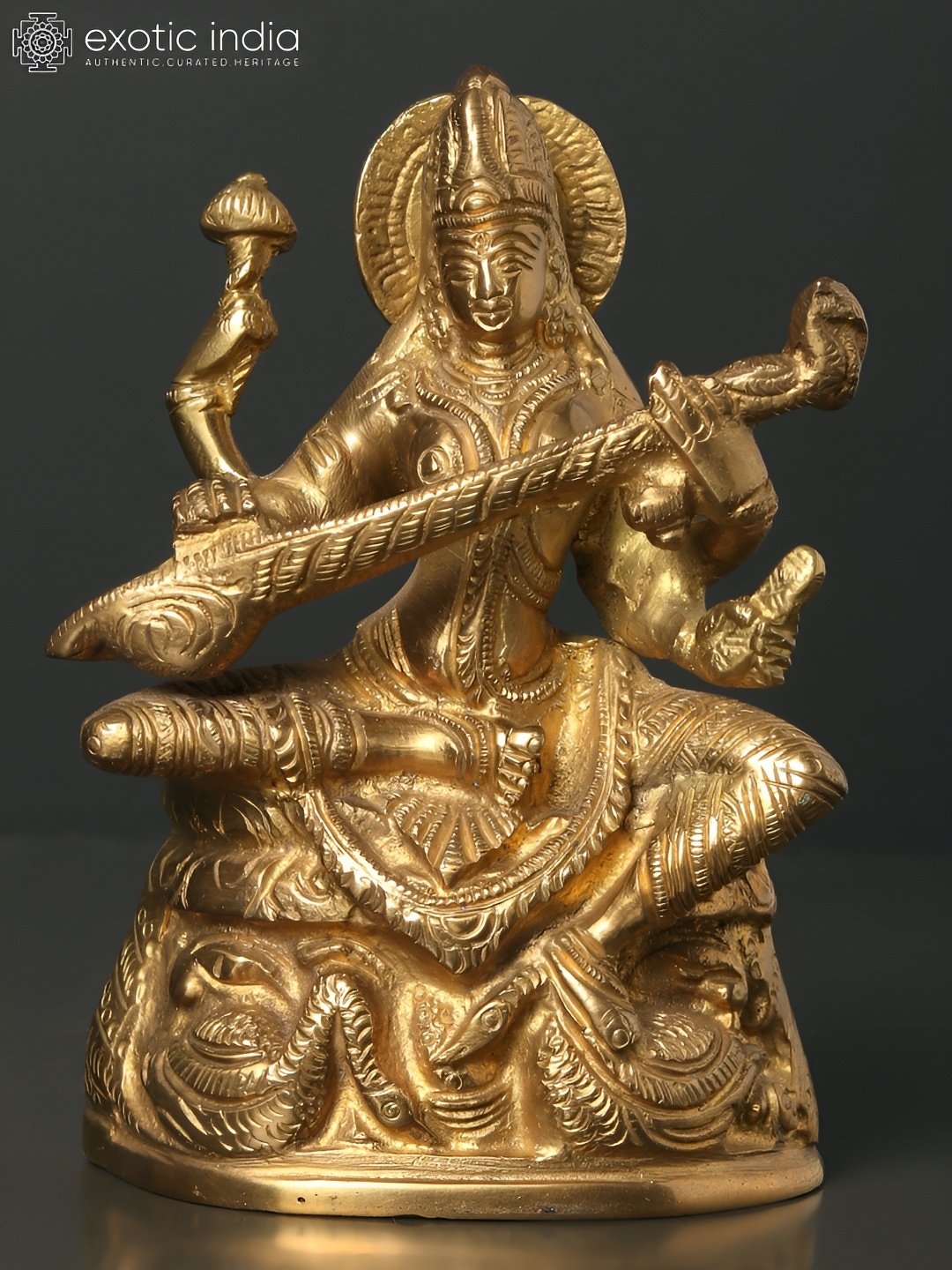 

Exotic India Gold-Toned Religious Idol Showpiece