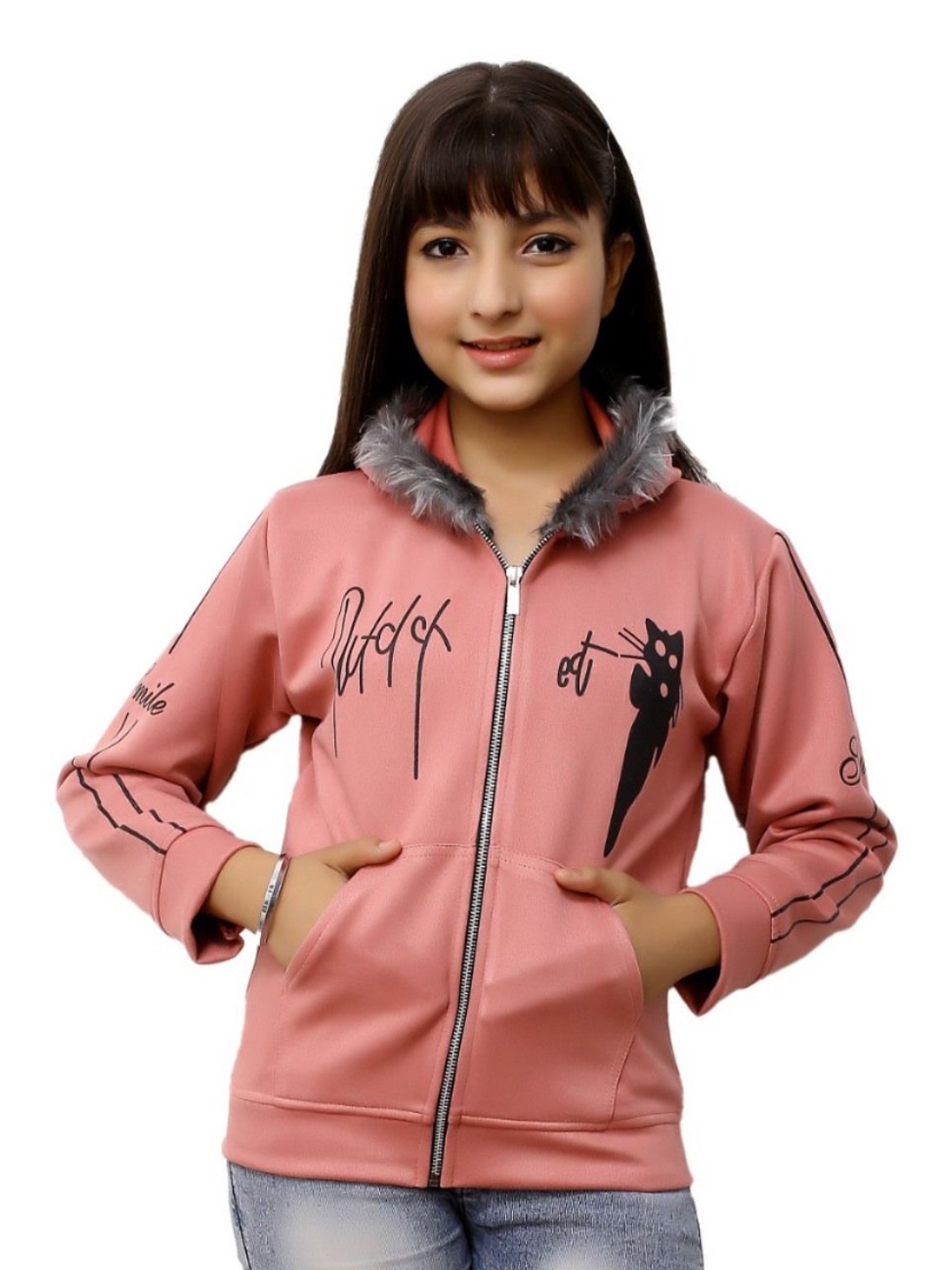 

FELLAMO Girls Hooded Sweatshirt, Pink