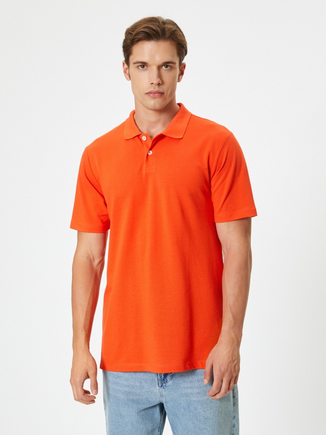 

Koton Men V-Neck Pockets Slim Fit T-shirt, Red