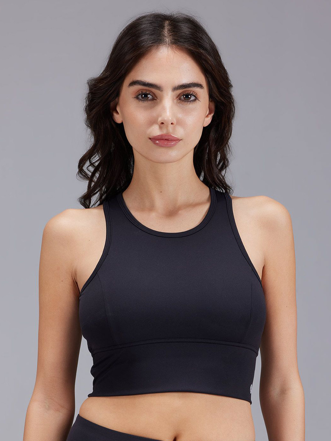 

CAVA Removable Padding Solid Medium Coverage Sports Bra, Black