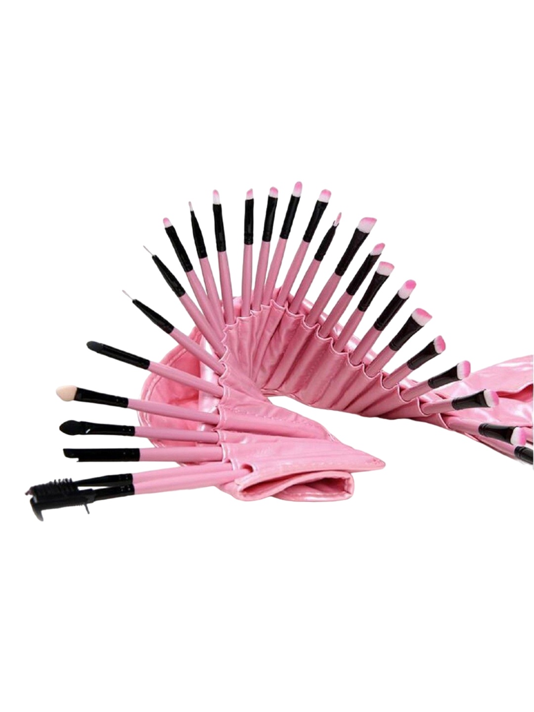 

Yoana Set of 24 Professional Makeup Brush Set With Pouch, Pink