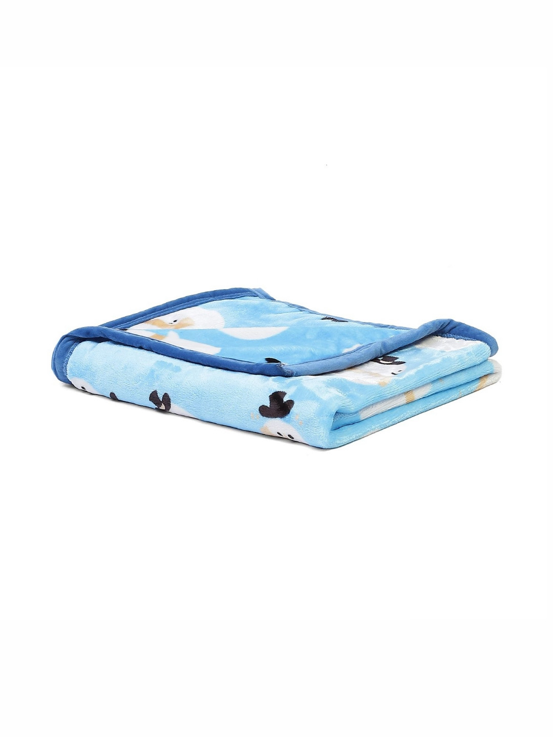 

Monte Carlo Blue & White Cartoon Characters Mild Winter 600 GSM Single Bed Blanket