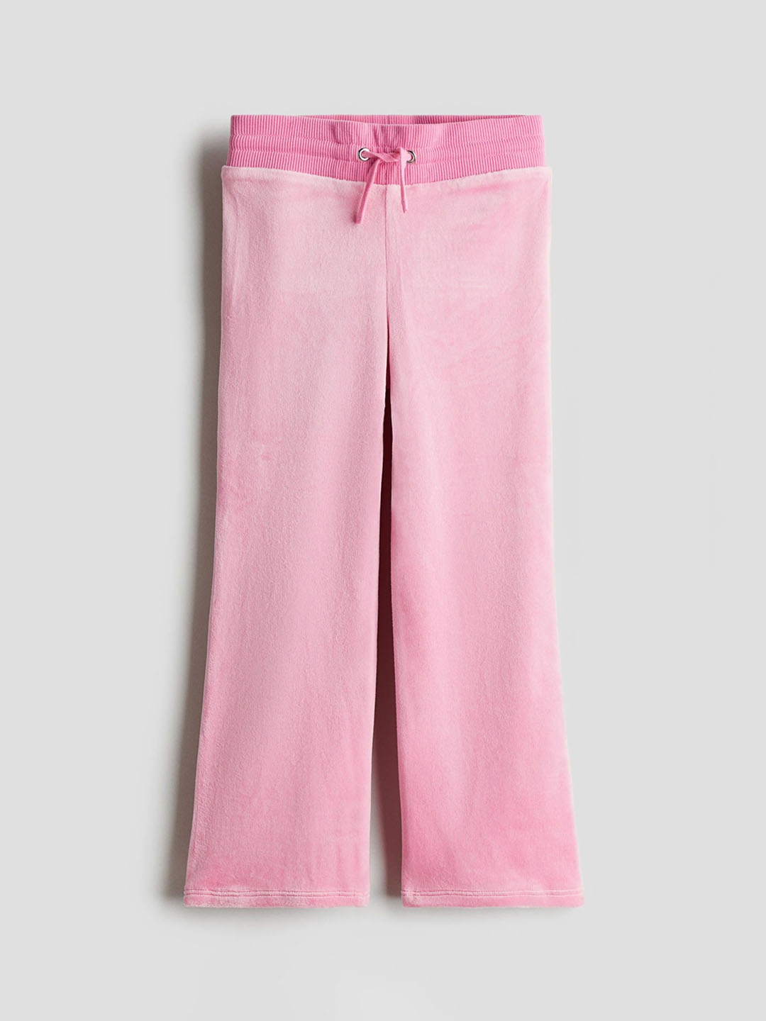 

H&M Girls Velour Trousers, Pink