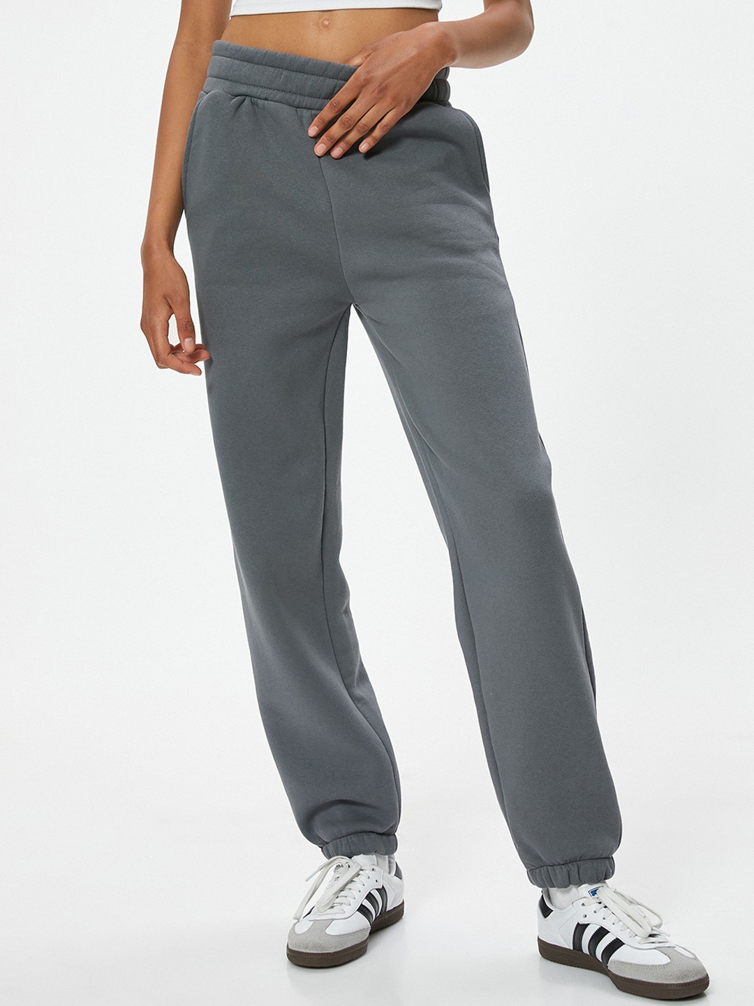 

Koton Women Relaxed-Fit Joggers, Grey