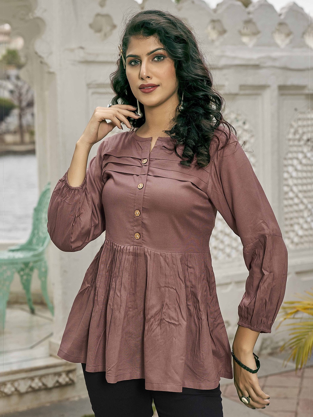 

Puretouch Tunic, Brown