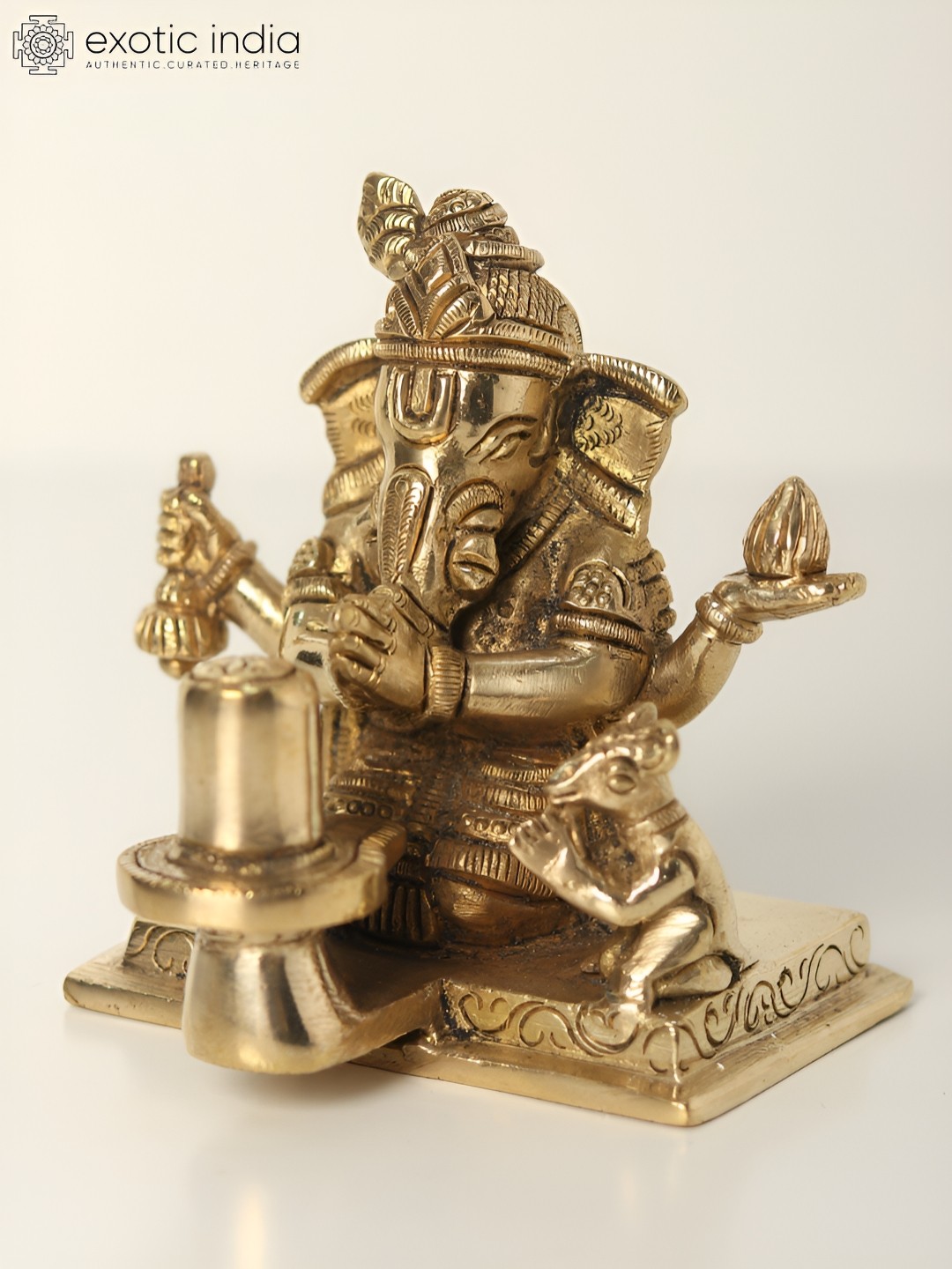 

Exotic India Gold-Toned Religious Idol Showpiece