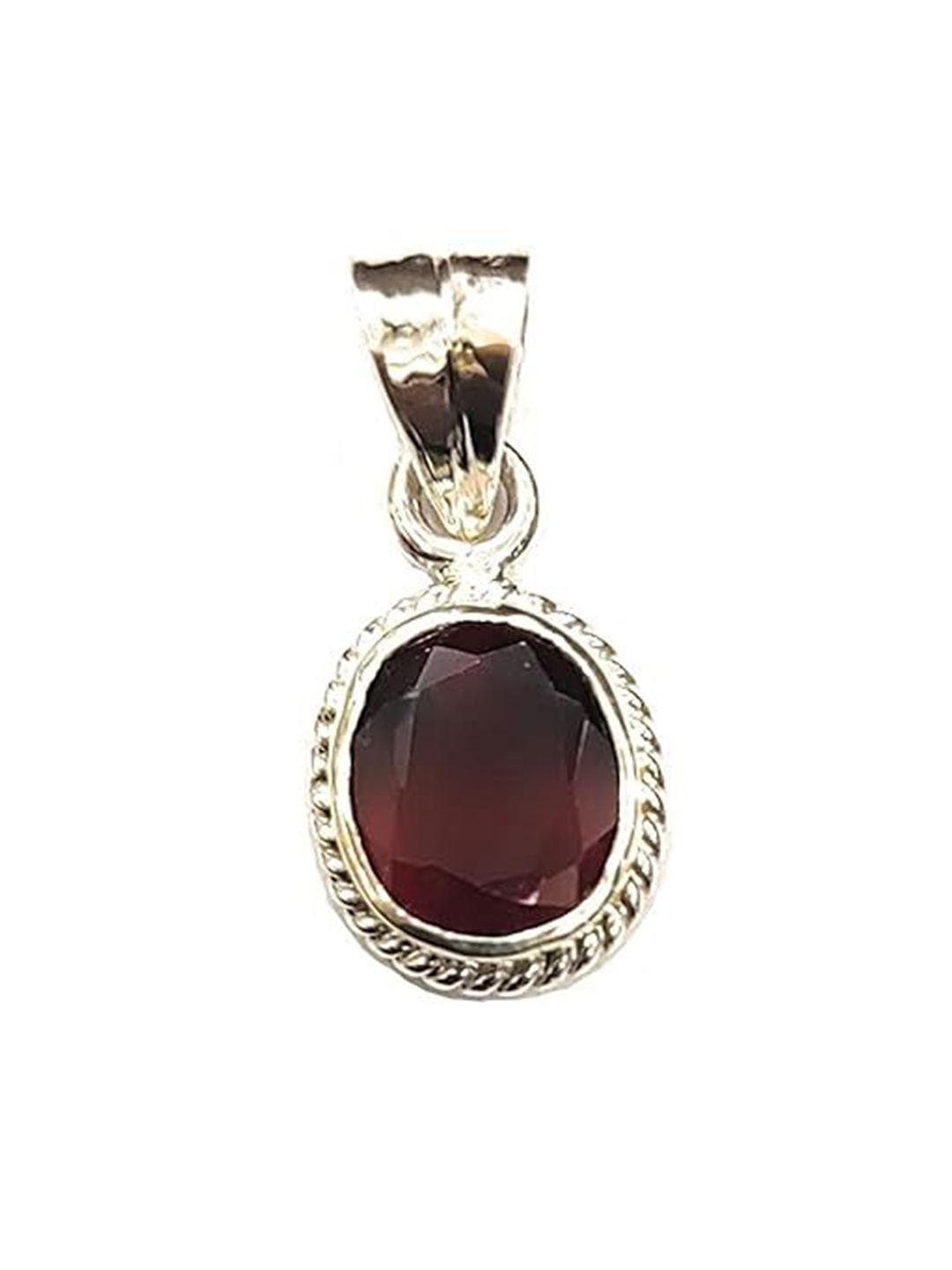 

Paavni Rhodium-Plated Circular Pendants, Silver