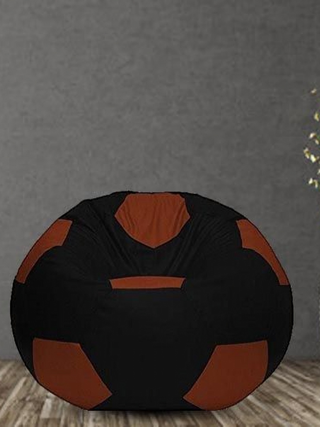 

Coaster Shine Black & Brown Colourblocked Bean Bag Cover
