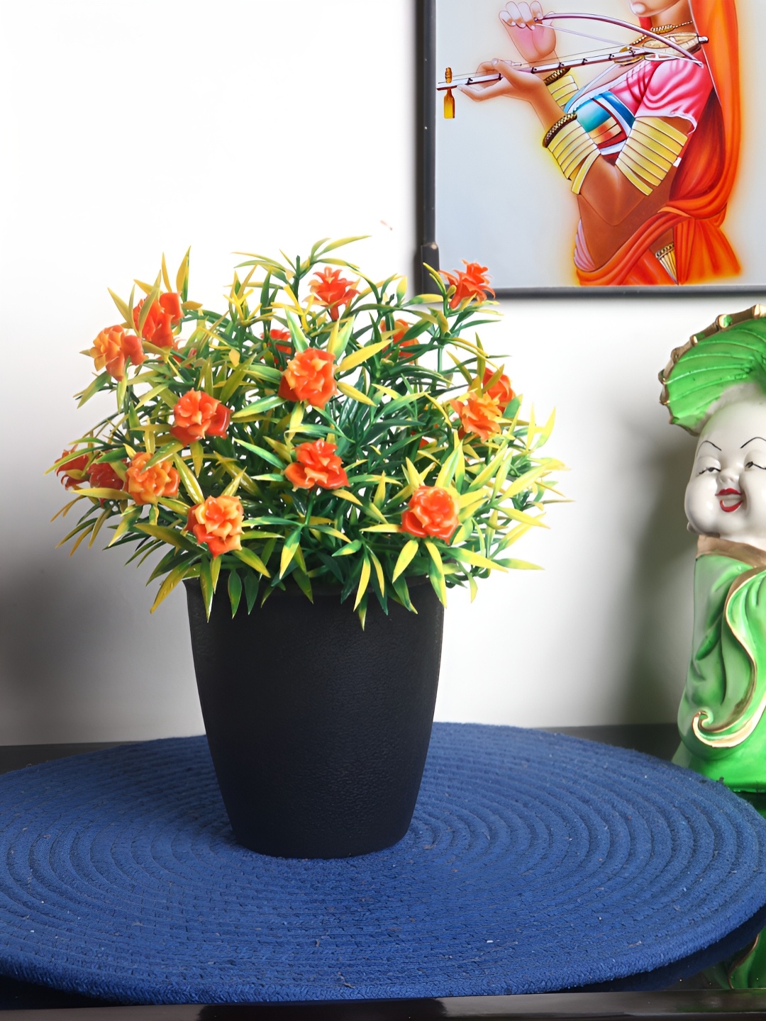 

FOLIYAJ Green 1 Pieces Artificial Plant With Pot