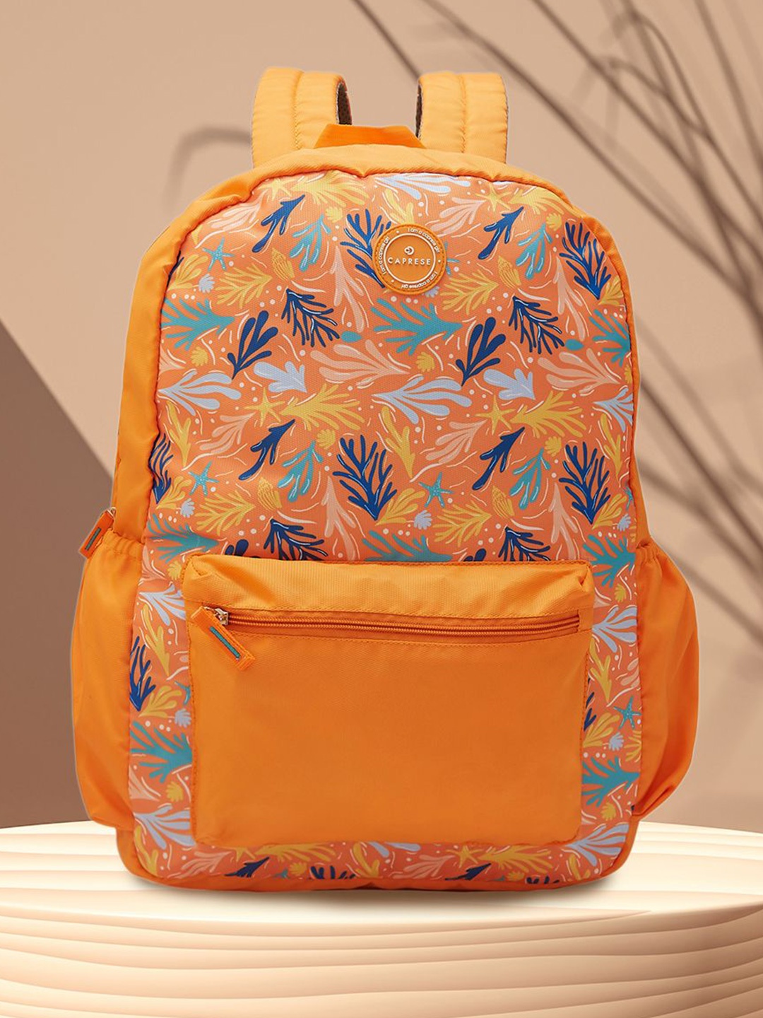 

Caprese Women Backpack with Compression Straps, Orange