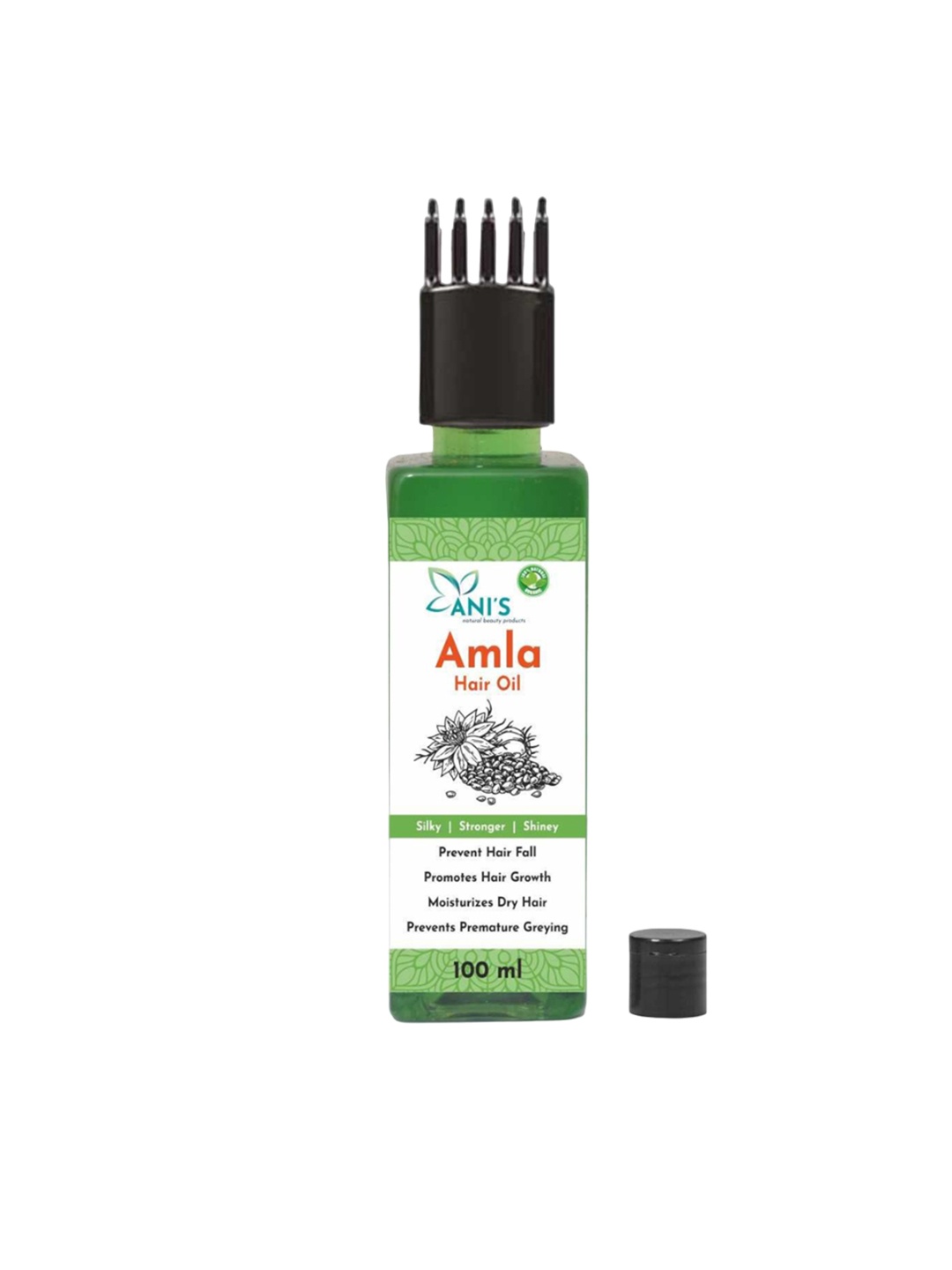

ANI'S Natural Amla Oil For Long Hair - 100ml, Green