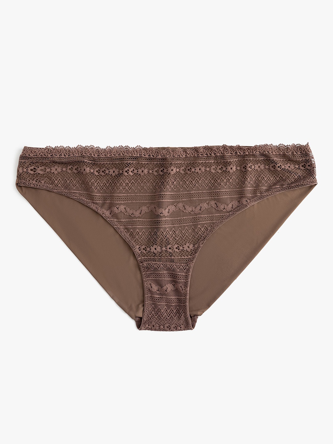 

Koton Self Design Basic Briefs- 8684287512603, Brown