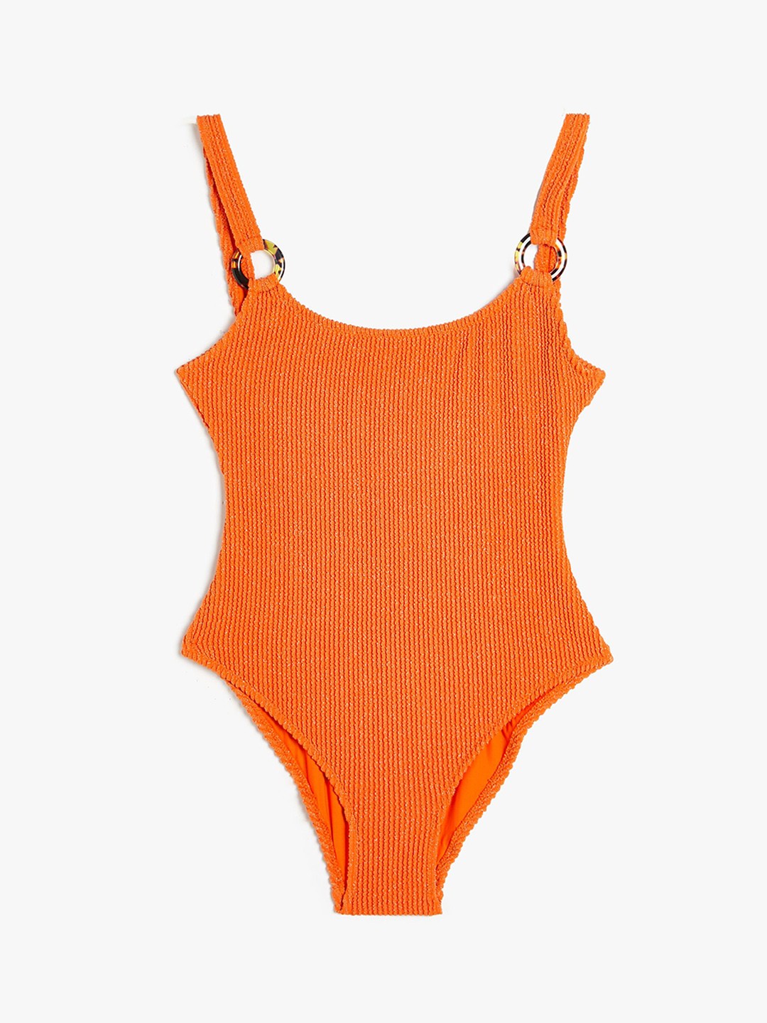 

Koton Ribbed Swim Bodysuit, Orange