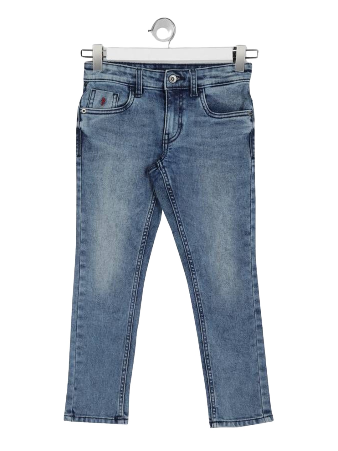 

Indian Terrain Boys Classic Mid-Rise Heavy Fade Jeans, Blue