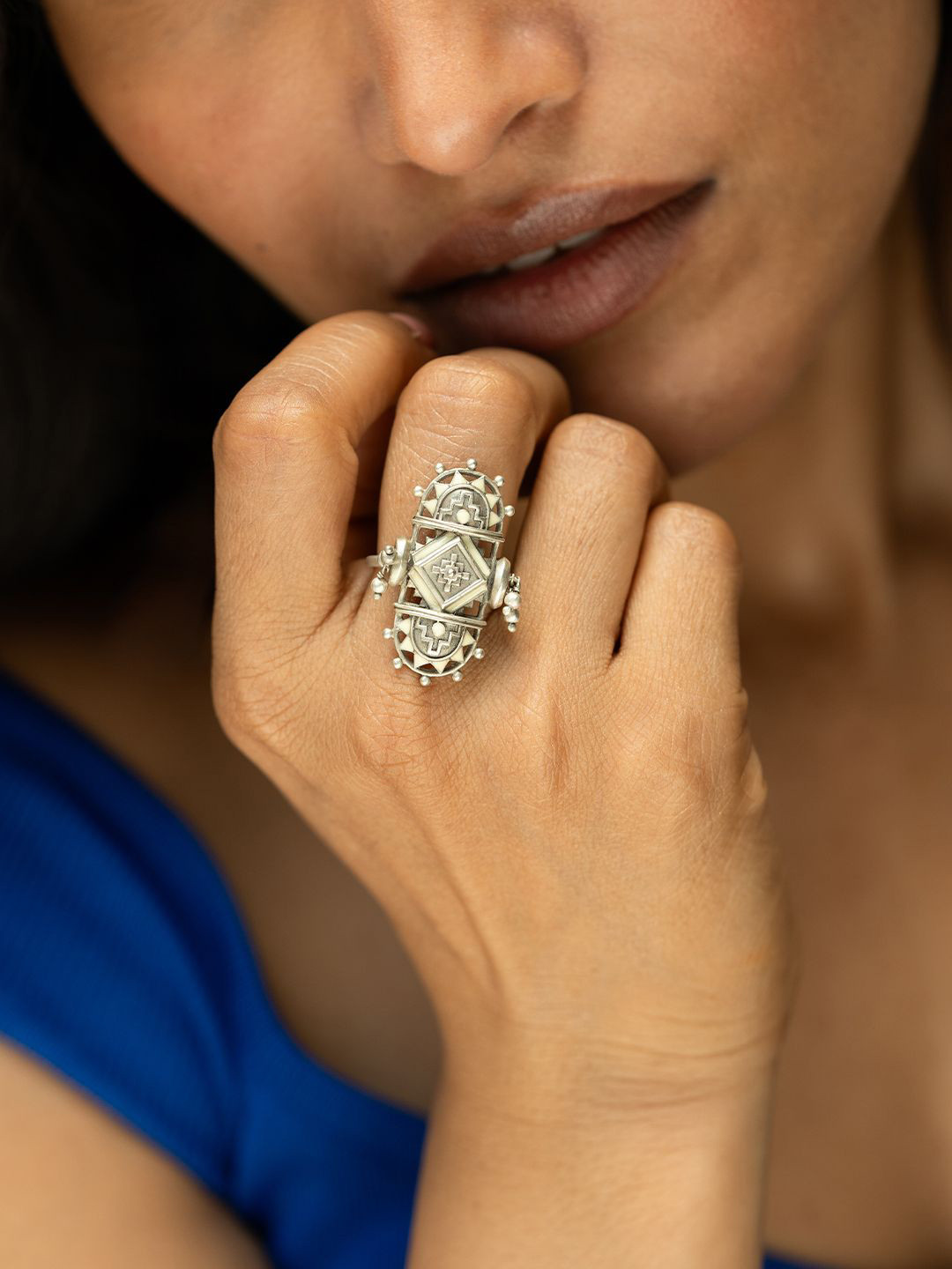 

SHAYA Silver- Plated Ring