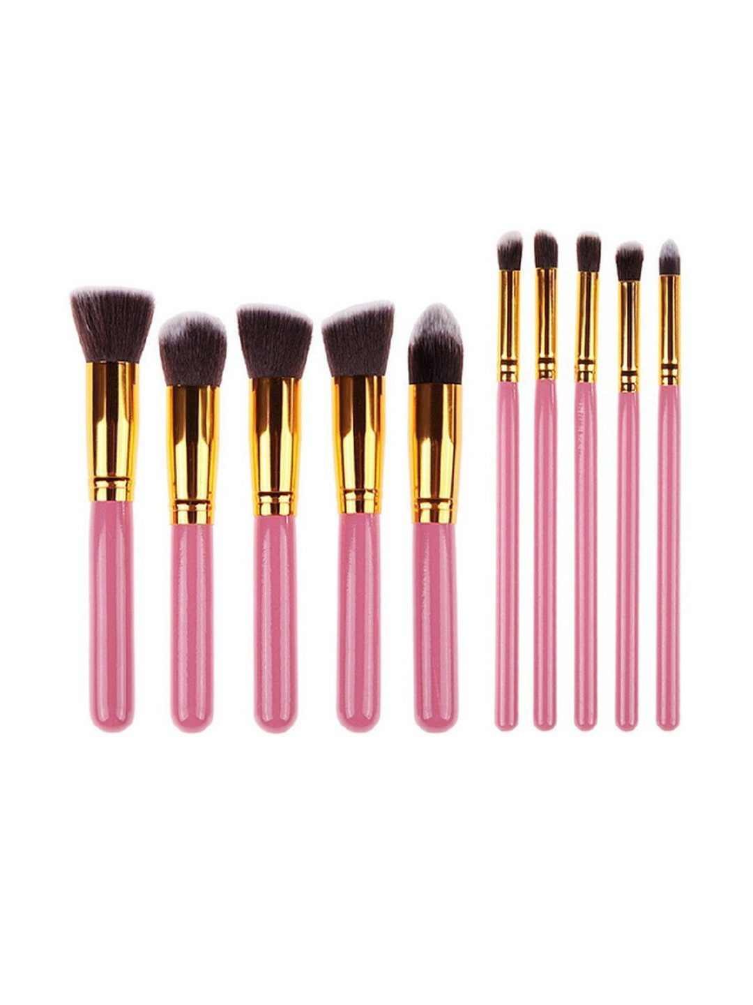 

Yoana Set Of 10 Beauty Premium Quality Synthetic Makeup Brushes, Pink