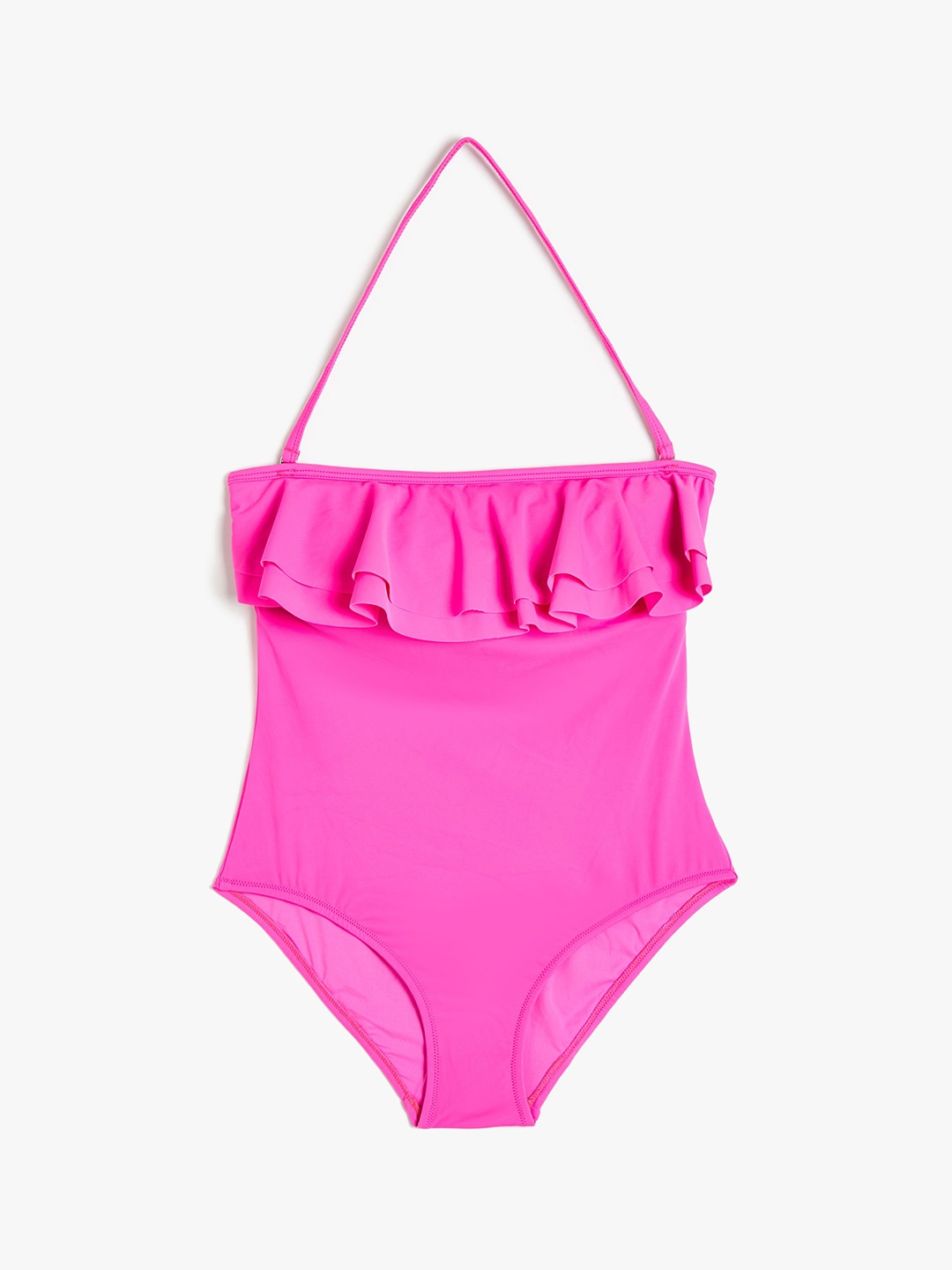 

Koton Halter Neck Swim Bodysuit, Fuchsia