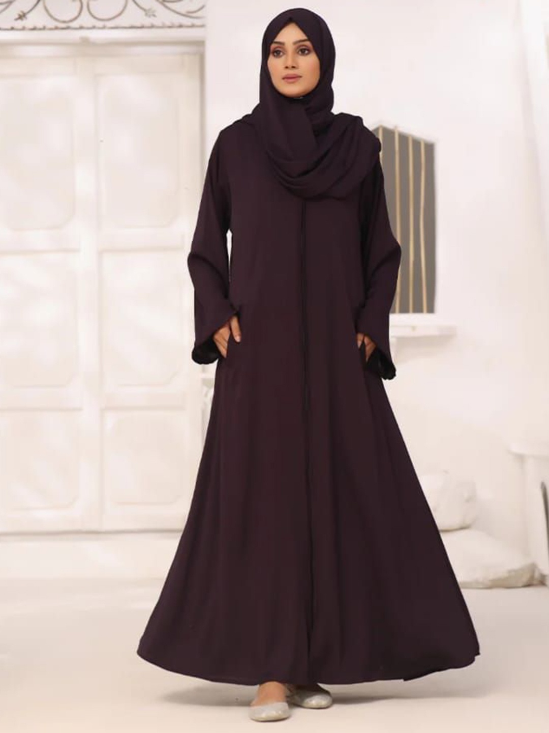 

MUSHKIYA Abaya Burqa With Scarf, Black