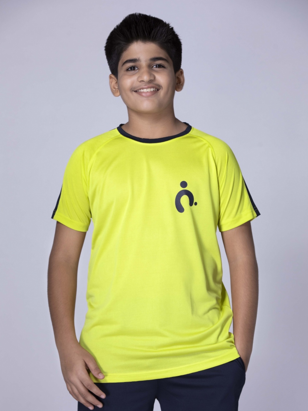 

UMILDO Boys Solid Round Neck Polyester Tshirt, Yellow