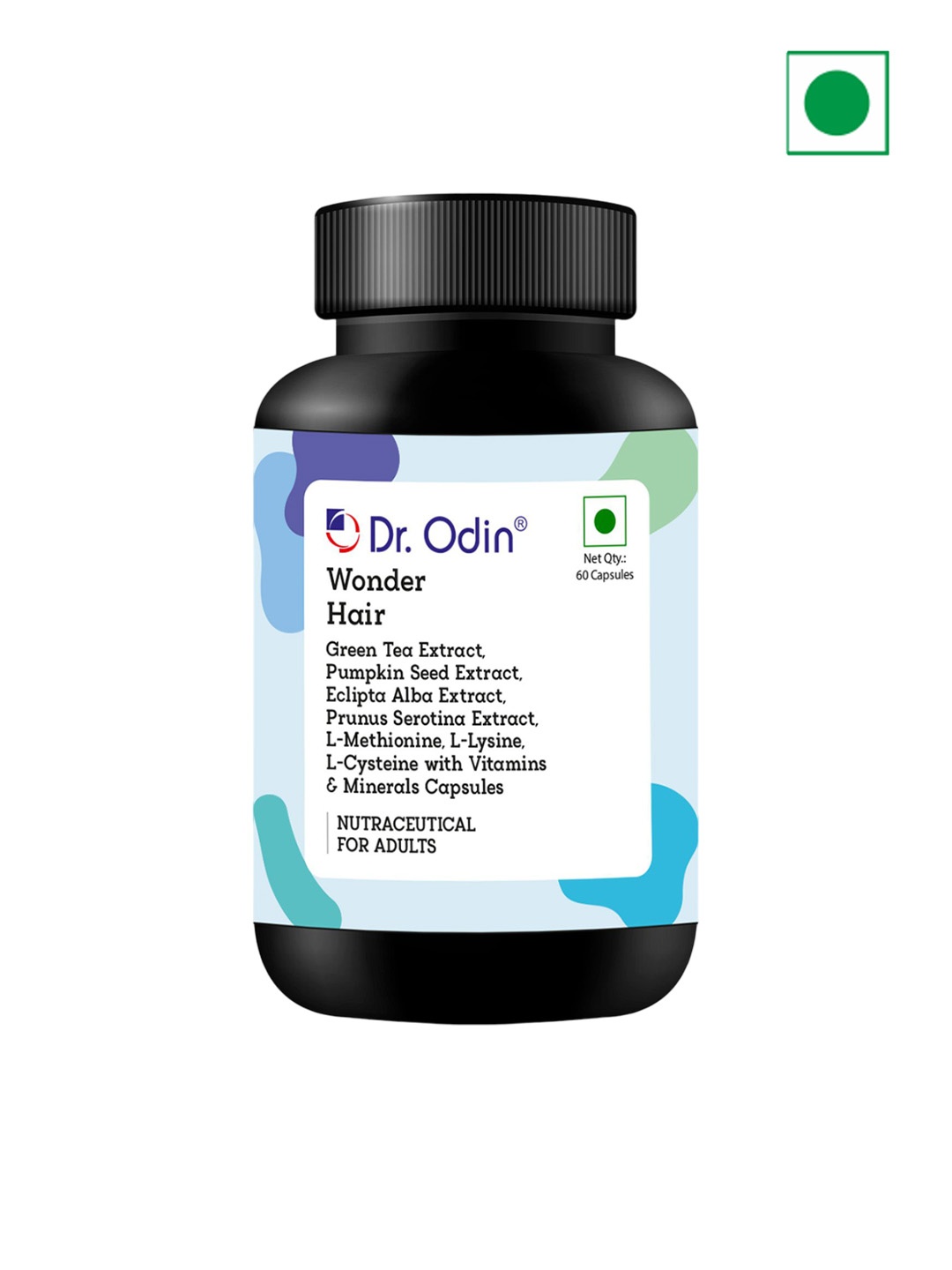 

Dr. Odin Wonder Hair Capsules for Hair Growth & Hair Fall Control - 60 Capsules, White