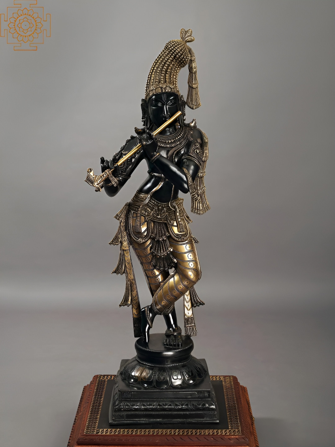 

Exotic India Black Religious Idol Showpiece