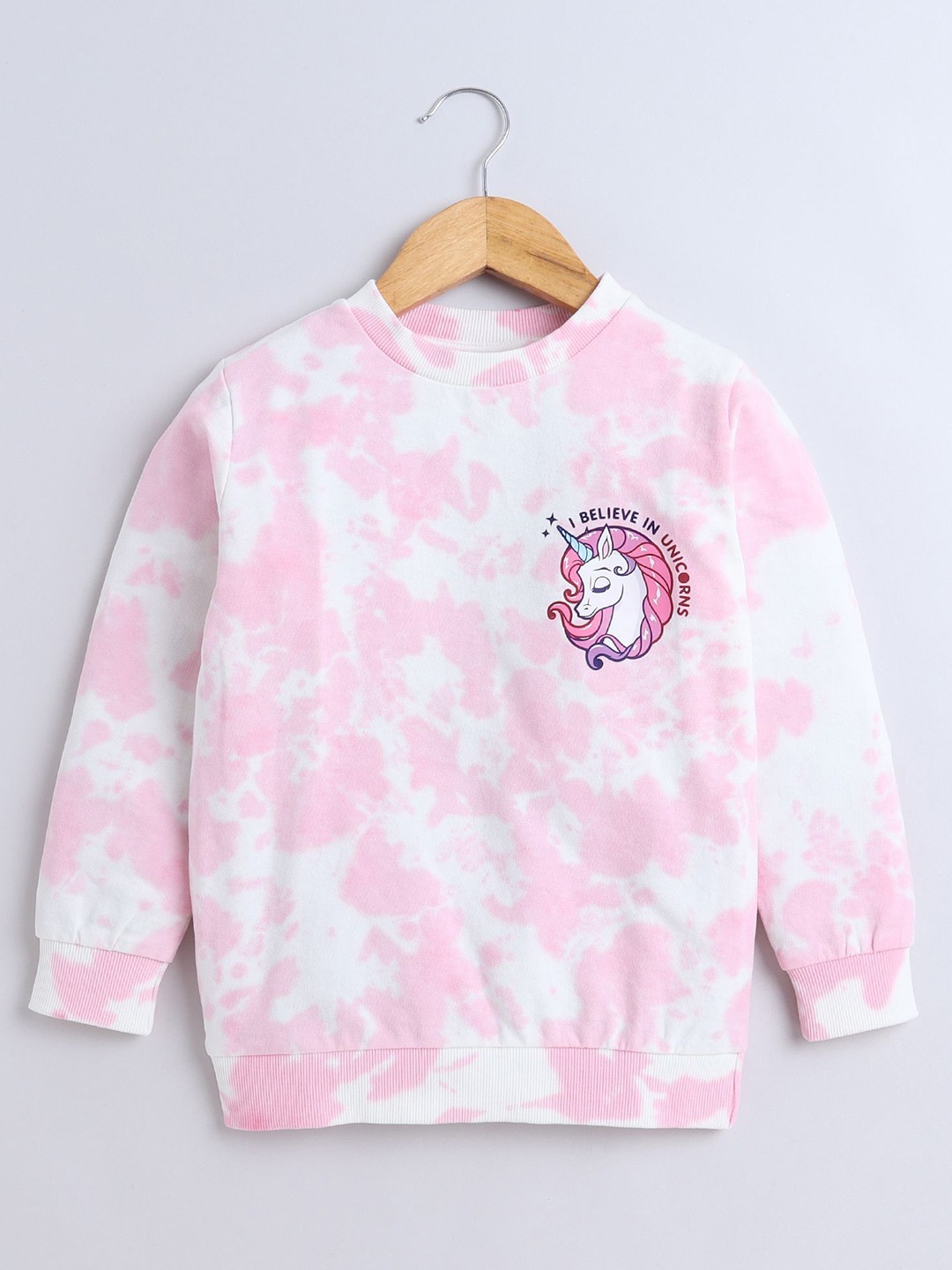 

BUMZEE Girls Printed Sweatshirt, Pink