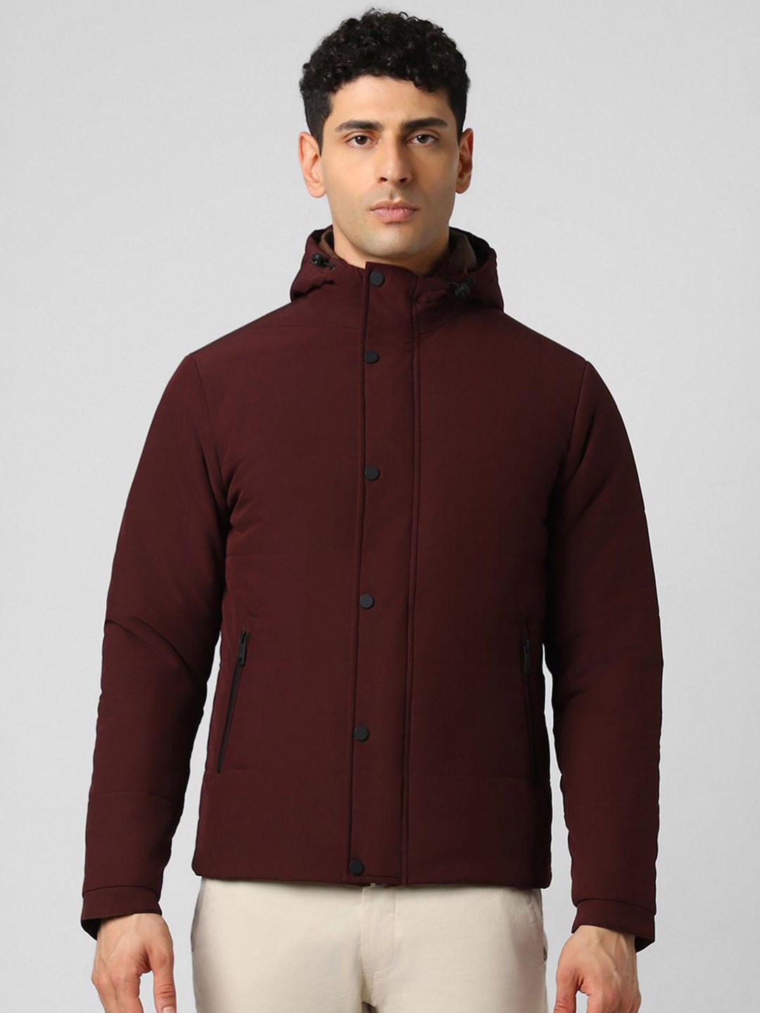 

Van Heusen Sport Men Open Front Jacket, Maroon