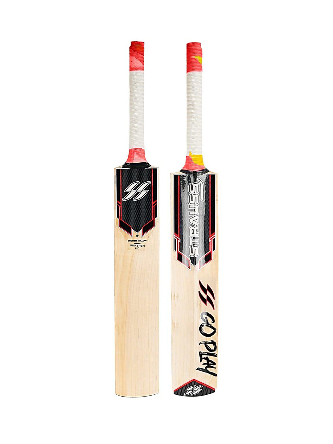 

STRAUSS English Willow Cricket Bat, Black