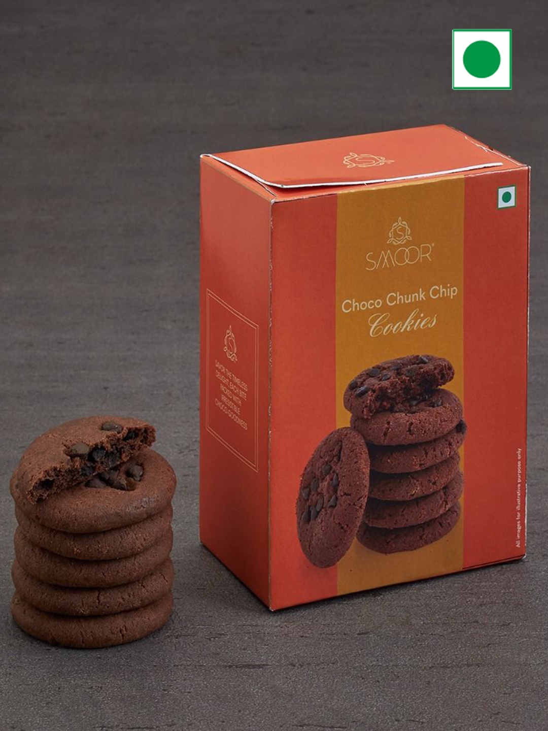 

SMOOR Choco Chunk Chip Cookies - 150 g, Orange