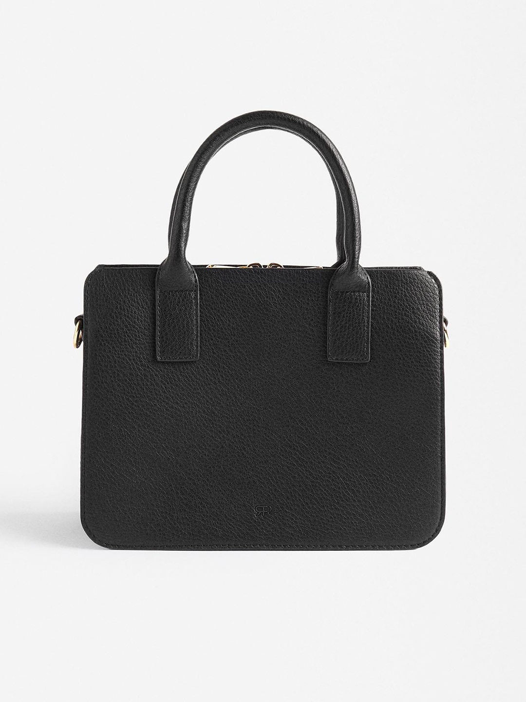 

PARFOIS Textured Structured Handheld Bag, Black