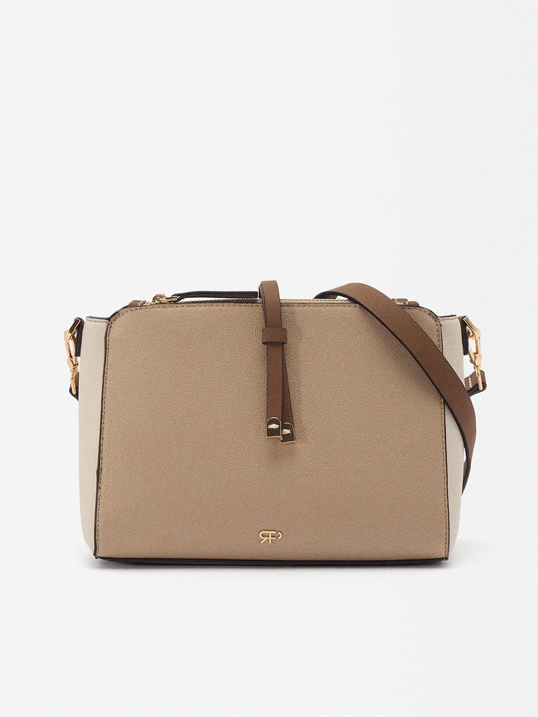 

PARFOIS Textured Structured Sling Bag, Brown